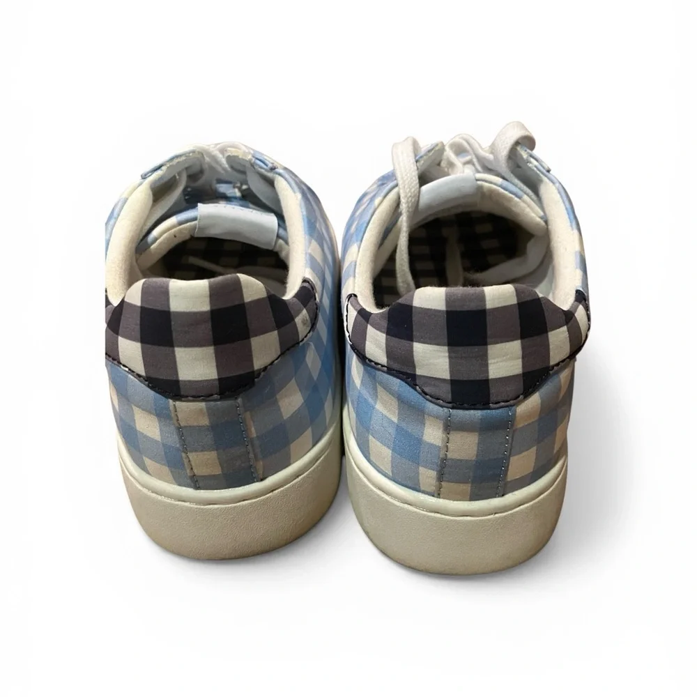 Draper James Blue and White Gingham Sneakers - Picture 6 of 15